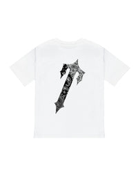 TRAPSTAR DECODED PAISLEY MONOCHROME EDITION T-SHIRT - WHITE