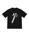 TRAPSTAR DECODED PAISLEY MONOCHROME EDITION T-SHIRT - BLACK