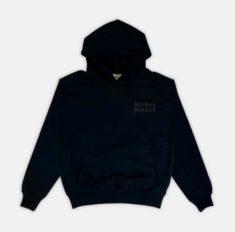 Broken Planet Basics Hoodie - Midnight Black