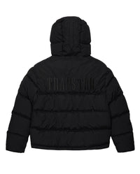 TRAPSTAR DECODED HOODED PUFFER 2.0 - BLACKOUT EDITION