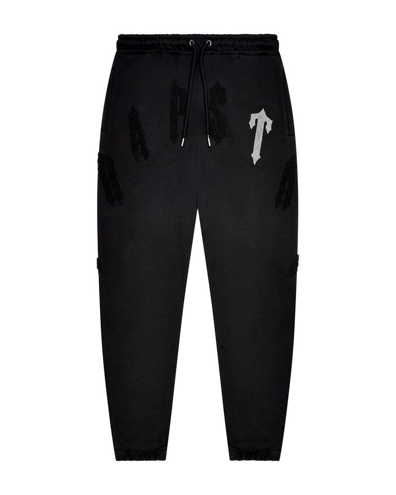 TRAPSTAR IRONGATE ARCH CHENILLE 2.0 HOODED TRACKSUIT - BLACK