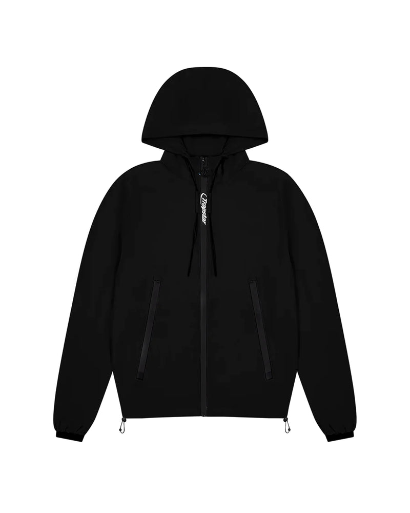 TRAPSTAR HYPERDRIVE EMBOSSED WINDBREAKER - BLACK